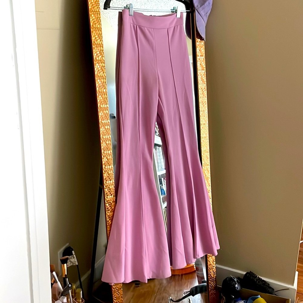 Purple Pink Wide Leg Pants